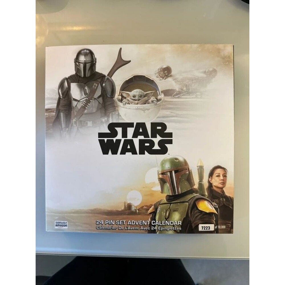 New  Star Wars: The Mandalorian & The Book of Boba Fett 24 Enamel Pin Set Advent